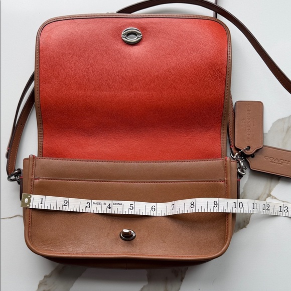 Coach Tan Leather Crossbody Bag - Picture 2 of 4